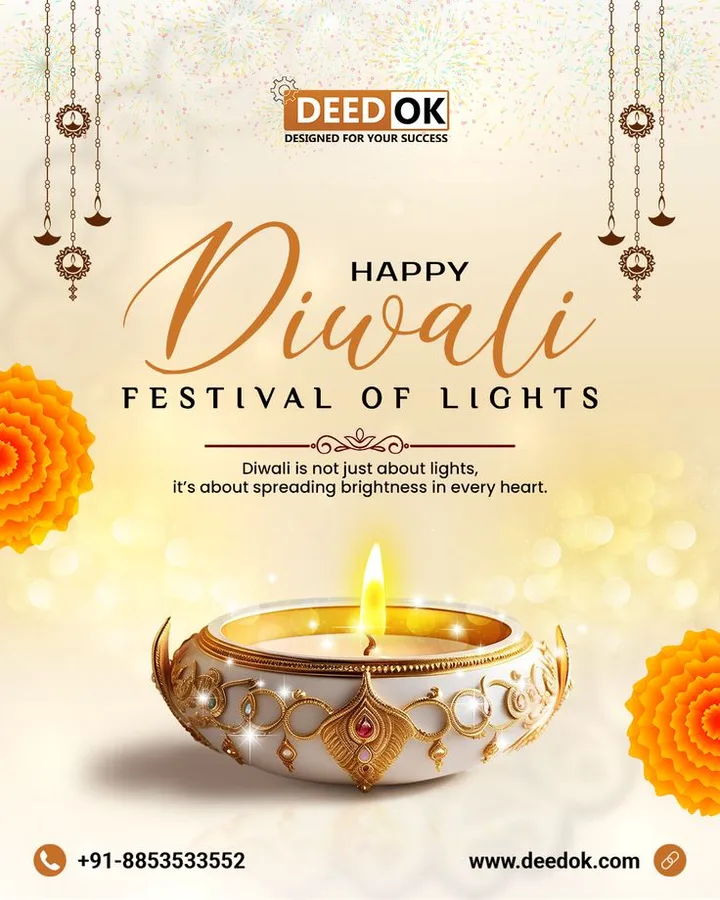 Branded Diwali greeting, design reference